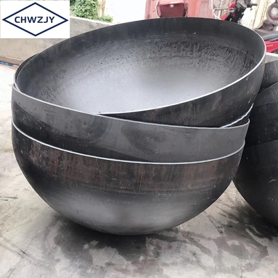 Los soportes principales de acero inoxidables de la cabeza del plato abovedado hemisférico del tanque de agua del aceite de JY instalan tubos la cabeza apta de Torispherical
